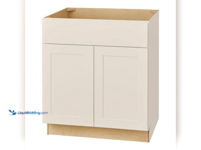 Lot 49-5509600 - Hampton Bay Avondale 30 in. W x 24 in. D x 34.5 in. H Ready to Assemble Plywood Shaker Sink Base Kit...