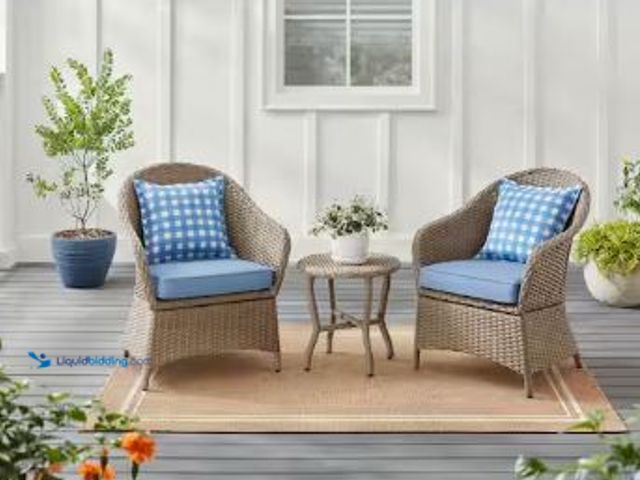 Lot 49-1517013 - StyleWell
Mayberry 3-Piece Metal Outdoor Bistro Set with Lake Cushions, Model # 545.0820.000, Unuse...