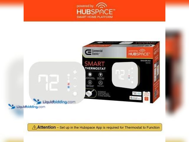 Lot 49-5581603 - Commercial Electric Wi-Fi and Bluetooth Enabled Smart Programmable Thermostat with Schedules Powered...
