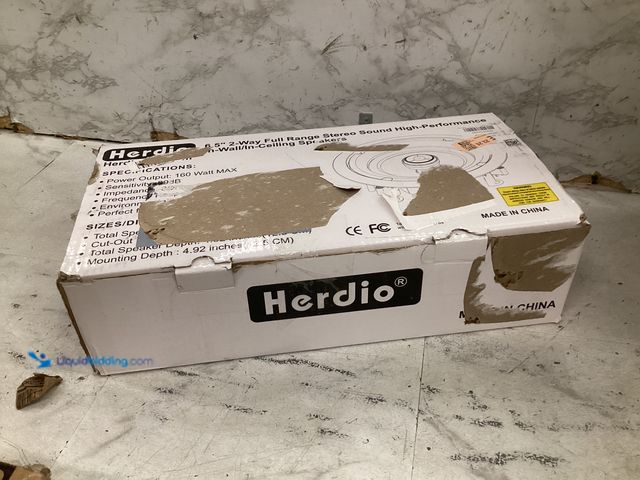 Lot 49-5573479 - Herdio 6 5'' 2 Way Full Range Stereo Sound Ceiling Speakers, Unused