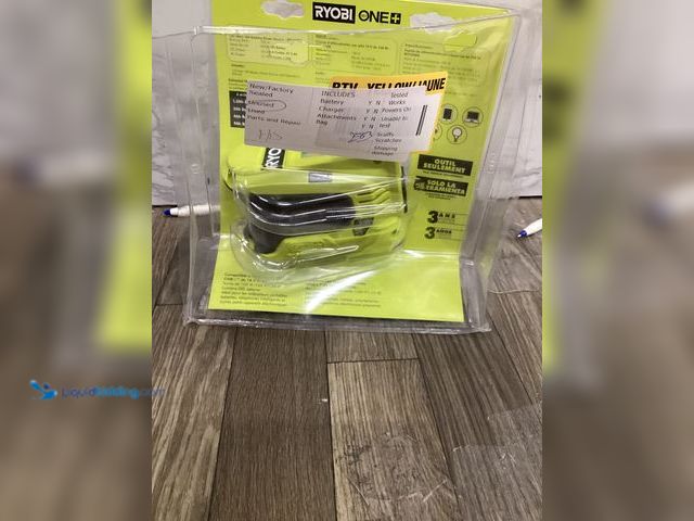 Lot 49-5407615 - RYOBI 18V ONE+ 150-Watt Portable Battery Inverter Power Source (Tool Only). Model # RYi150BGA. Unuse...