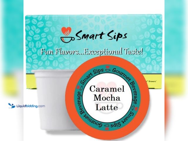 Lot 49-3531354 - QTY 2 - Smart Sips, Caramel Mocha Latte | Gourmet Latte Pods | For Keurig K-cup Brewing Machines | 2...
