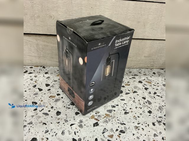 Lot 49-5547018 - Atmospheres Industrial Table Lamp, Model # 9568HD, new/factory sealed.