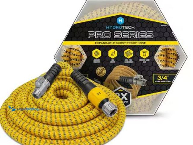 Lot 49-1625599 - Hydrotech Pro Series 3/4 in. x 100 ft. Heavy Duty Garden Water Hose, Lightweight, Expandable, Model ...