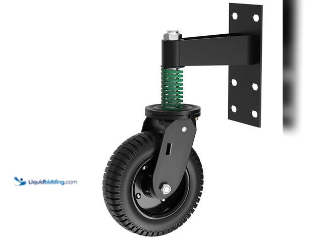Lot 49-5437975 - Gate Wheel,6-Inch 500lbs Capacity Heavy Duty Fence Gate Wheels,360°Swivel Farm Gate Wheel,Spring Loa...