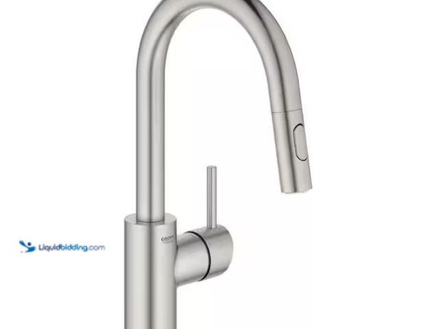 Lot 49-3614844 - GROHE Concetto Single-Handle Dual Spray Pull-Out Sprayer Kitchen Faucet 1.75 GPM in SuperSteel Infin...