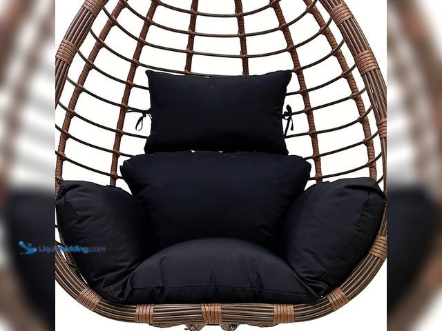 Lot 49-5413742 - Srutirbo Swing Egg Cushion Replacement, Outdoor Hanging Basket Seat Cushion Pillow, Foldable Hanging...