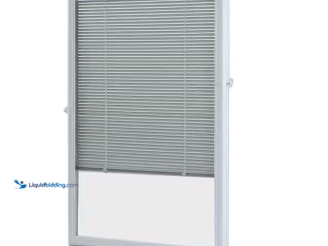 Lot 49-3614765 - ODL White Cordless Add-On Blinds for Raised Frame Door glass 23-3/4 in. Width x 37-3/4in. Height, Mo...