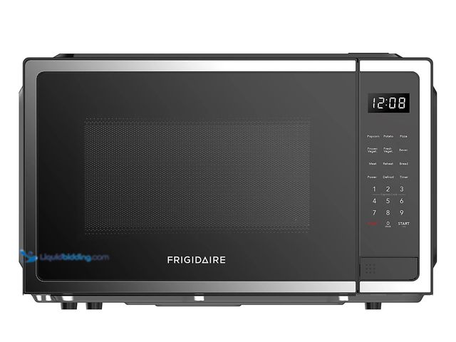 Lot 49-2001379 - Frigidaire 1.5-cu. ft. 1,000-Watt Stainless Steel Microwave, Black, Model # EMW1510, Unused, Has att...