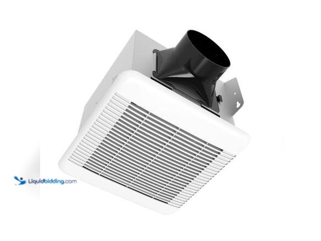 Lot 49-5581612 - Commercial Electric 110 CFM 1.5 Sone Bathroom Exhaust Fan with Humidity Sensing Model # BPT14-24OD-H...