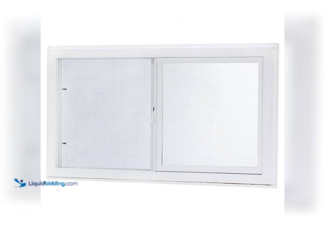 Lot 49-5460856 - TAFCO WINDOWS
32.25 in. x 14.25 in. White Left-Hand Double-Pane Insulated Glass Vinyl Sliding Basem...