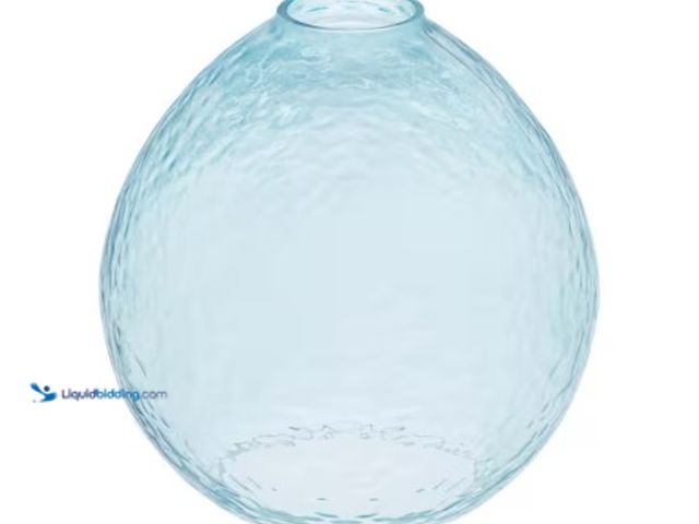 Lot 49-5542452 - 7.16 in. Blue Bubble Glass Globe Pendant Lamp Shade With 2.25 in. Lip Fitter, Factory Sealed