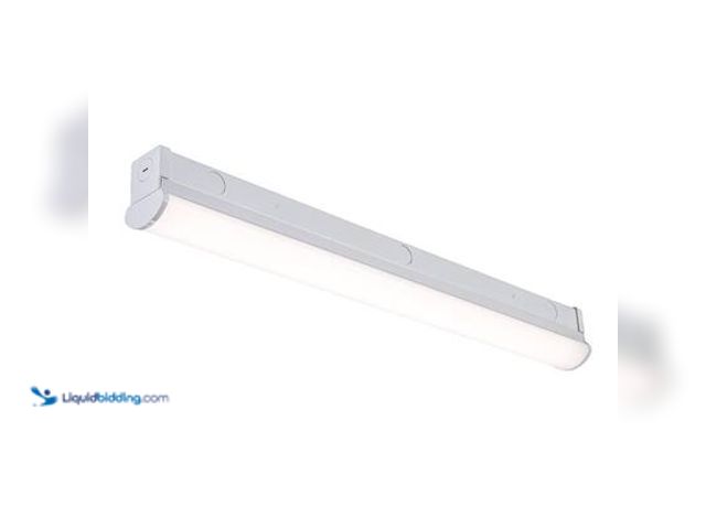 Lot 49-5572428 - QTY 2 - Commercial Electric 2 ft LED Garage Workshop Ceiling Strip Light Fixture Shop Light Hardwire...