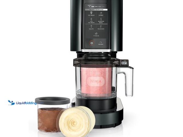 Lot 49-5574246 - Ninja CREAMi 7-in-1 Ice Cream & Sorbet Maker with Additional Pints. Item # 990001018. New