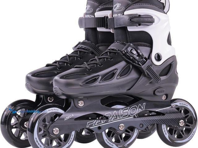 Lot 49-5458860 - PAPAISON Adult Adjustable Inline Skates for Men Women with 3 100mm Wheels, Outdoor Blades Female Mal...