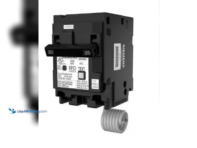 Lot 49-5436905 - Siemens QPFB 20 Amp 2-Pole GFCI Circuit Breaker. Model # Q220GFP. Slightly used.