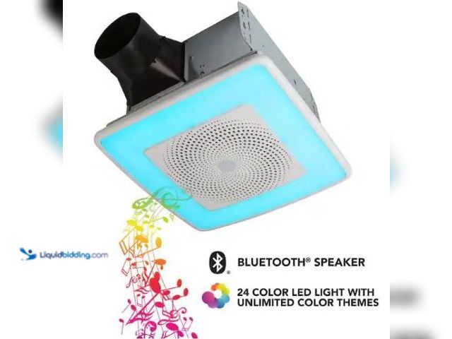 Lot 49-1625383 - Broan-NuTone Sensonic Series 110 CFM Ceiling Bathroom Exhaust Fan with Speaker and Bluetooth Wireles...