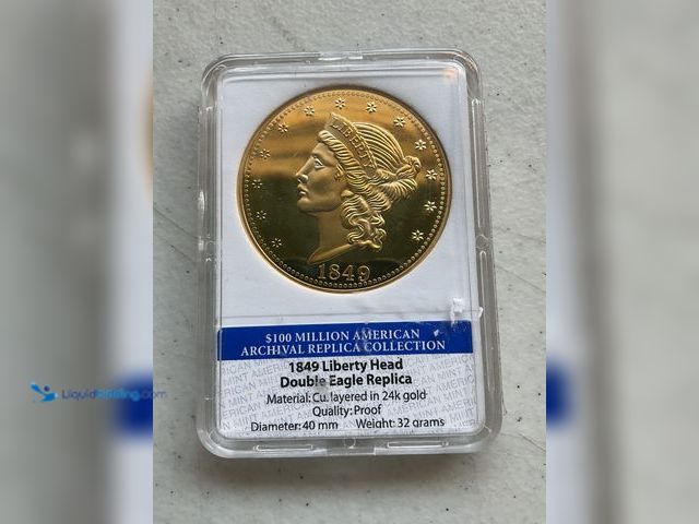 Lot 49-1804557 - GRADED COIN 1849 LIBERTY HEAD DOUBLE EAGLE REPLICA.