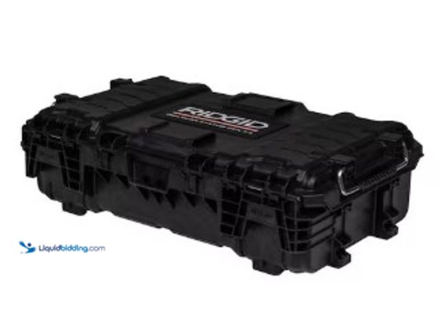 Lot 49-2025062 - RIDGID Pro Gear System Gen 2.0 Stackable Durable Compact Power Tool Box With Secure Hang Mounts, Mod...