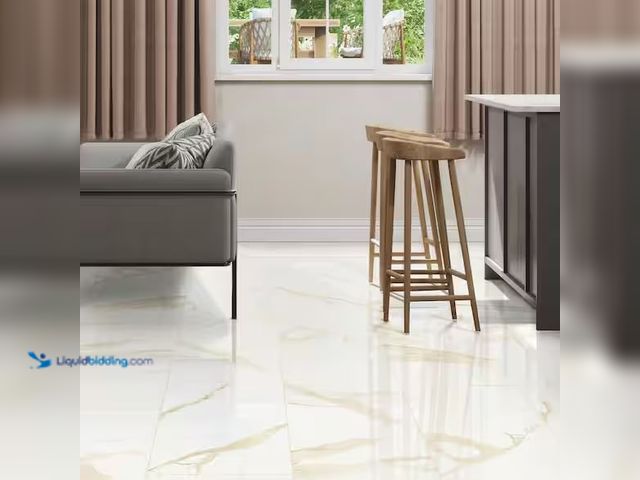Lot 49-1568376 - Approx 190sq ft of MSI Ader Calacatta 12 in. x 24 in. Polished Porcelain Marble Look Floor and Wall ...
