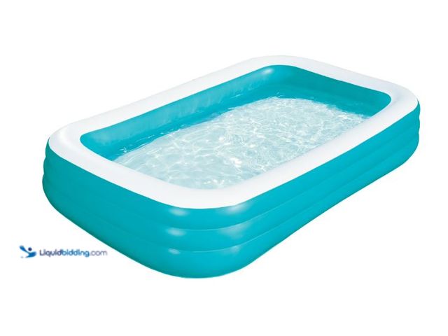 Lot 49-5545810 - Bluescape 10ft Rectangular Family Inflatable Swimming Pool for Ages 6 and Up, Unused