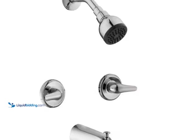 Lot 49-1567689 - Glacier Bay Aragon Double Handle 1-Spray Tub and Shower Faucet 1.8 GPM in Chrome (Valve Included), M...