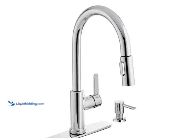 Lot 49-2020752 - Glacier Bay Paulina Single-Handle Pull-Down Sprayer Kitchen Faucet with TurboSpray, FastMount and So...