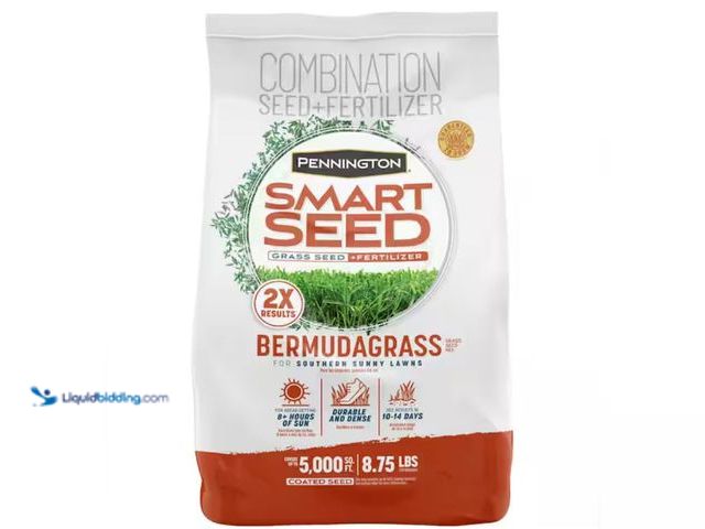 Lot 49-3614595 - (8.75-Lbs.) Pennington Smart Seed Bermuda Grass Seeds for Lawn 5,000sq/ft. Grass and Lawn Fertilizer...