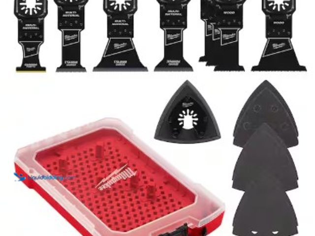 Lot 49-2022827 - Milwaukee Oscillating Multi-Tool Blade Kit (15-Piece), Model # 49-10-9215, MSRP $89.97, New.  Ref#PA...