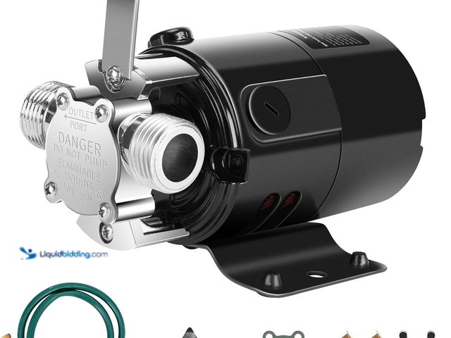 Lot 49-3538801 - VIVOSUN 115V Water Transfer Pump, 1/10HP 330 GPH Portable Utility Pump with Water Hose Kit, Ideal fo...