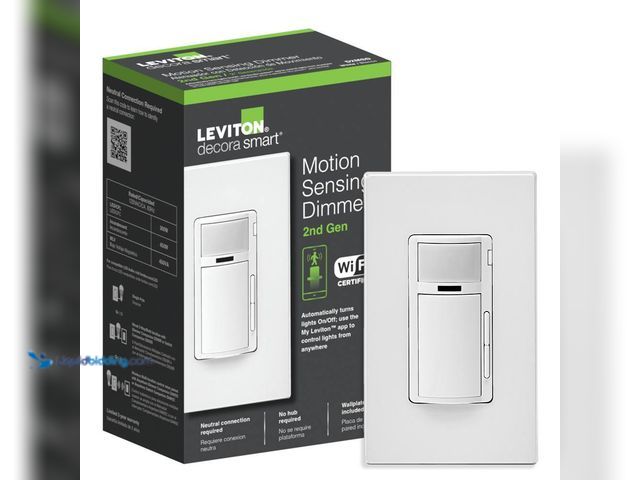 Lot 49-5487140 - Leviton
Decora Smart Wi-Fi Single Pole Motion Sensor Dimmer (2nd Gen) Works with Alexa/Google/HomeK...