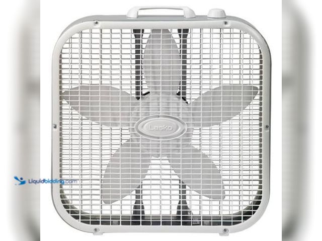 Lot 49-5553433 - QTY 2 - Lasko 20 in. 3 Speed Air Circulating Box Fan for Home in White with Save Smart Technology, 1...