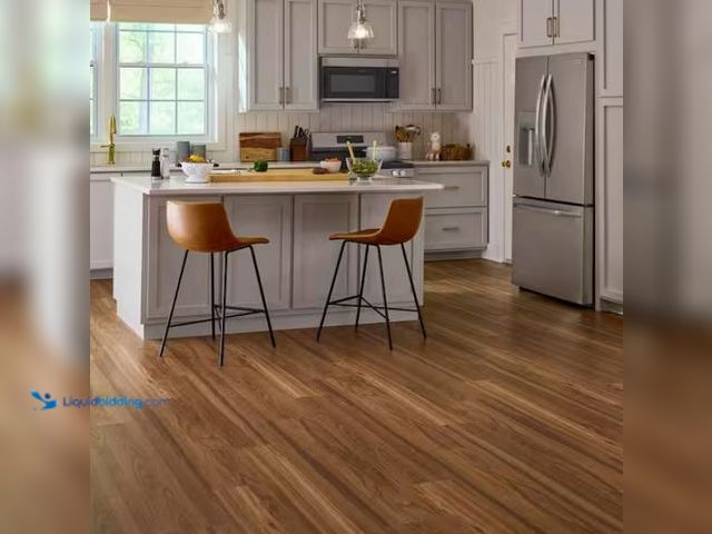 Lot 49-1567535 - Approx. 101 sq. ft. of Lifeproof Clermont Elm 22 mil x 8.7 in. W x 48 in. L Click Lock Waterproof Lu...