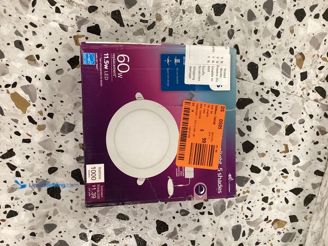 Lot 49-5414512 - philips LED 6 in. 60-Watt Equivalent Slim Canless Recessed Light 5CCT (1-Pack) Model # 580399 unused