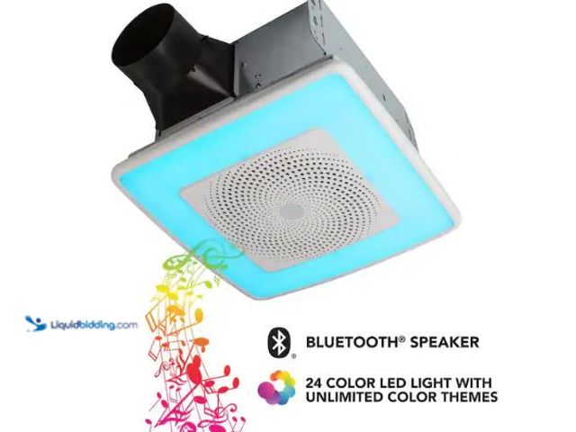 Lot 49-1630797 - Broan-NuTone Sensonic Series 110 CFM Ceiling Bathroom Exhaust Fan with Speaker and Bluetooth Wireles...