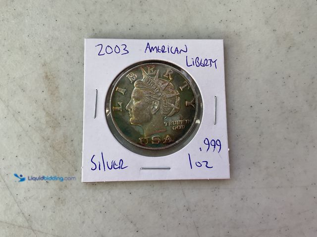 Lot 49-1505530 - 2003 AMERICAN LIBERTY .999 1 OZ SILVER $10 DOLLAR COIN #COINS1211
