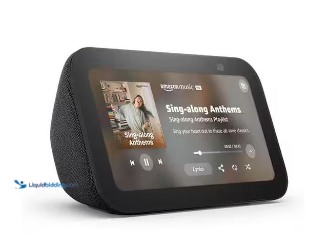 Lot 49-1568781 - Amazon Echo Show 5 (3rd Gen), Smart Display with Deeper Bass and Clearer Sound, Charcoal Model # B09...