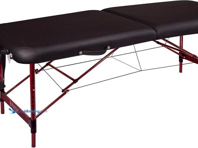 Lot 49-3514567 - Master Massage Zephyr Lightweight Portable Massage Table Package- Tattoo Table- Spa Bed (Black, Maro...