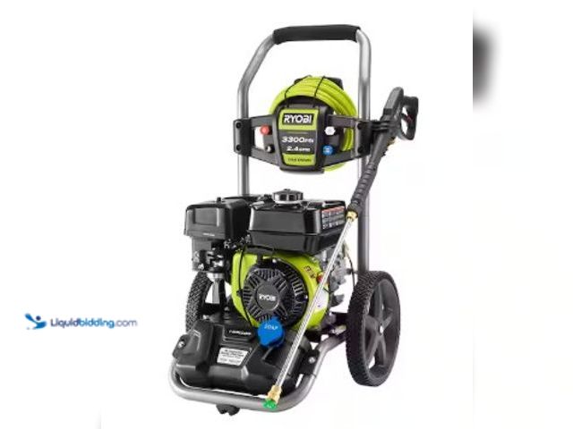 Lot 49-2025514 - RYOBI 3300 PSI 2.4 GPM Cold Water Gas Pressure Washer with 212cc Engine, Model # RY80589, MSRP $399,...