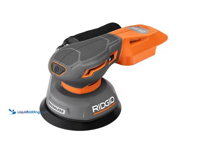 Lot 49-1576704 - RIDGID 18V Subcompact Brushless Random Orbit Sander (Tool Only) Model # R870651B, Used, Has Attachme...