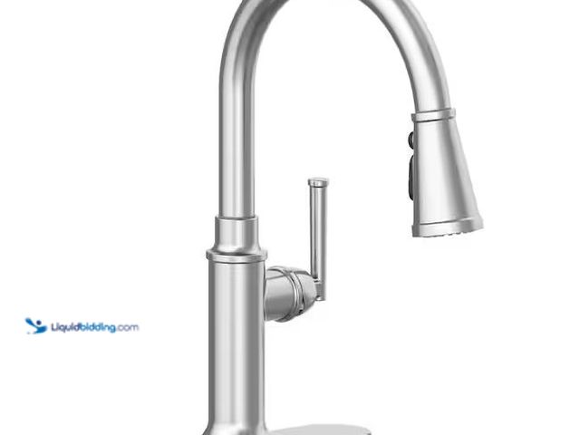 Lot 49-1576469 - Glacier Bay Oswell Single-Handle 3-Function Pull-Down Sprayer Kitchen Faucet in Stainless Steel Mode...