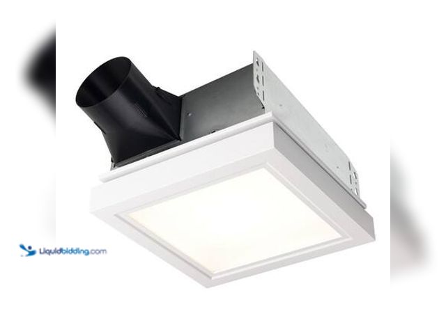 Lot 49-5558971 - Broan-NuTone Roomside Series, Decorative, White Trim, 110 CFM, Roomside Ceiling Bathroom Exhaust Fan...