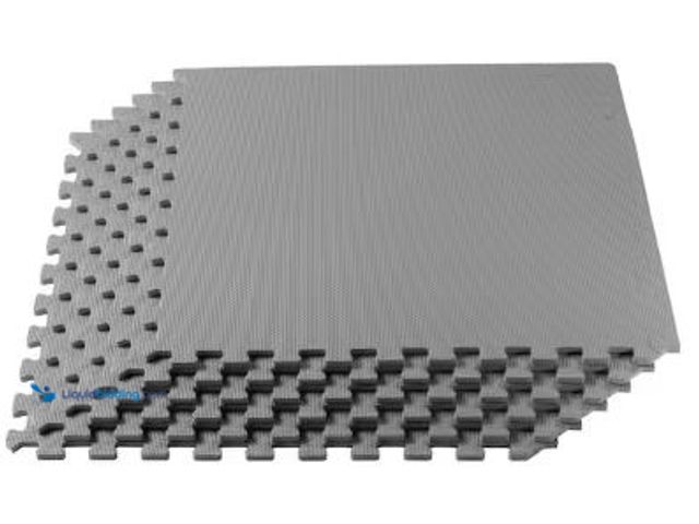 Lot 49-5441405 - Qty 2. We Sell Mats Light Gray 24 in. W x 24 in. L x 3/8 in. Thick Multipurpose EVA Foam Exercise/Gy...