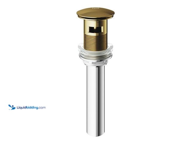 Lot 49-5405833 - VIGO
Bathroom Sink Pop-Up Drain 1-3/4 with Overflow in Matte Gold Unused