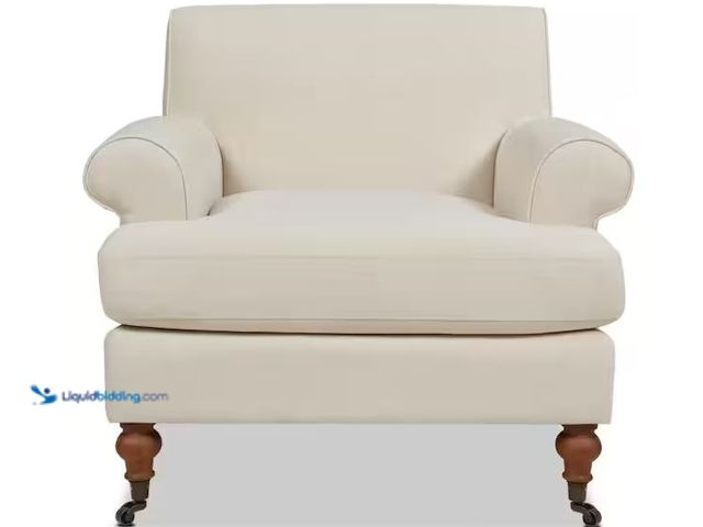 Lot 49-1568399 - Jennifer Taylor Alana Lawson Light Beige Linen Arm Chair (Set of 1) Model # 63360-1-MLB, Unused  Ref...