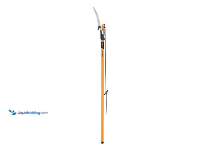 Lot 49-5449272 - Fiskars
PowerLever 1-1/8 in. Cut Capacity Steel Saw Blade 15 in. Fiberglass Pole 14 ft. Tree Pruner...
