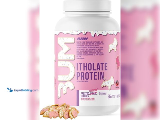 Lot 49-5448508 - RAW Whey Isolate Protein Powder, Frosted Frenchie Cookie (CBUM Itholate) - 100% Grass-Fed Sports Nut...