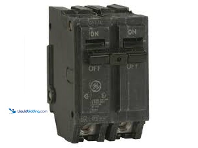 Lot 49-5448362 - GE Q-Line 100 Amp 2 in. Double-Pole Circuit Breaker. Model # THQL21100P. Unused