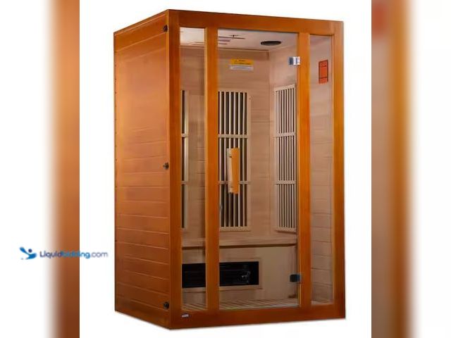 Lot 49-1537000 - Maxxus Lifesauna Aspen Upgraded 2-Person Electric Infrared Sauna with 6 Dual Tech Infrared Heaters a...