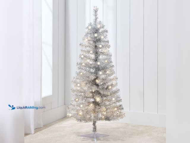 Lot 49-1543760 - Best Choice Products 4ft Prelit Colored Christmas Tree, Artificial Tree Holiday Decor w/ LED Lights ...